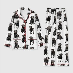 Women’s new black lab pajama set